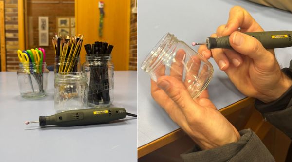 Taller de vidrio para colegios en Madrid