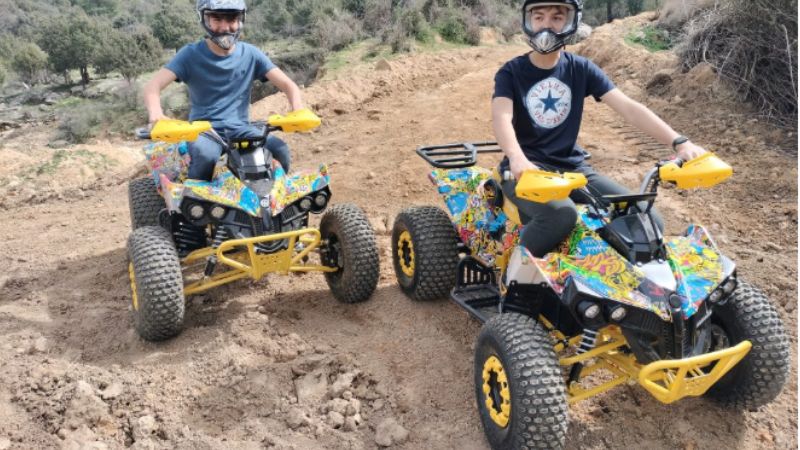 Quads en el viaje de fin de curso en en el burguillo